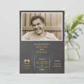 古希の記念に冷たいビールを 招待状 (スタンド正面)