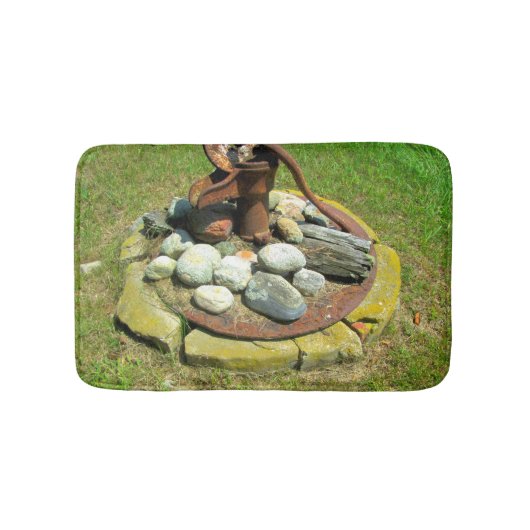古手ポンプ井戸 バスマット (正面)