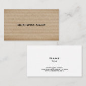 古擦り切れたいダンボール箱 名刺 (正面/裏面)