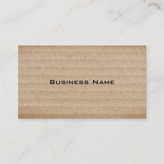 古擦り切れたいダンボール箱 名刺 (正面)