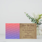 古擦り切れたい紙の結婚写真 セーブザデート (スタンド正面)