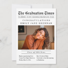 古新聞スタイル卒業発表 案内状