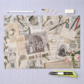 古新聞ティッシュペーパー 薄葉紙 (クラフト)