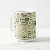 古新聞 コーヒーマグカップ (正面左)
