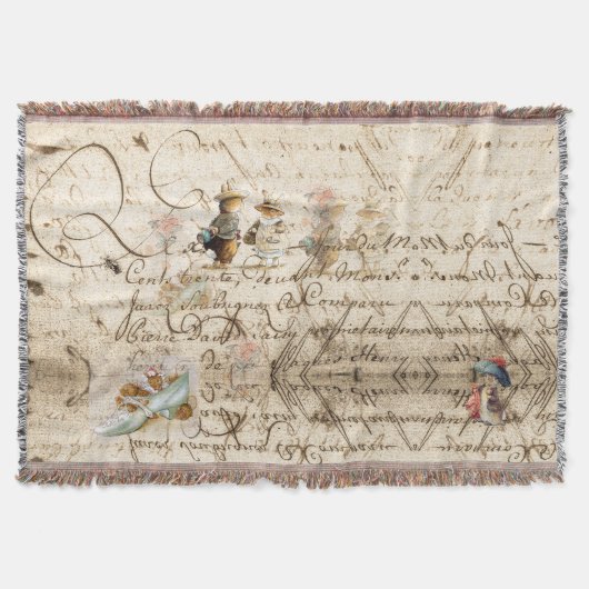 古新聞 スローブランケット (正面)