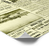 古新聞 ポスター (角)