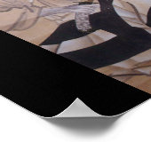 古日本の武絵画士 ポスター (角)