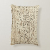 古書からの旧式な執筆、手紙及び走り書き アクセントクッション (裏面(縦))