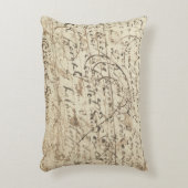 古書からの旧式な執筆、手紙及び走り書き アクセントクッション (正面(垂直))