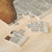 古書のページのArcimboldoの夏のヴィンテージのコラージュ ジグソーパズル (側面)