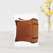 古書のメッセージカード カード (黄色い花)