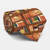 古書の図書館の本の虫のタイ ネクタイ (ロール)