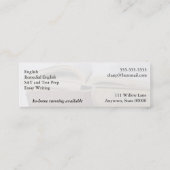 古書の山のしおり名刺 スキニー名刺 (裏面)