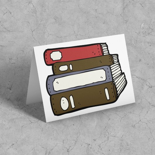 古書の山 サンキューカード