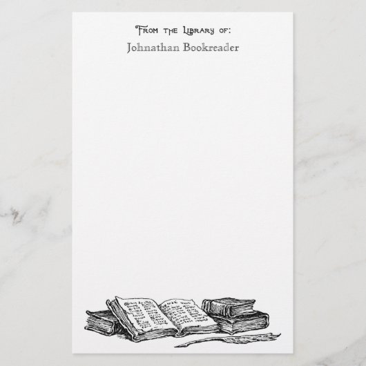 古書図書館から文房具カスタムで 便箋 (正面)