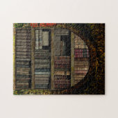 古書図書館の本の愛好家 ジグソーパズル (横)