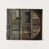古書図書館の本の愛好家 タペストリー (正面(横))
