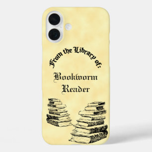 古書図書館ヴィンテージからカスタム iPhone 16 PLUSケース