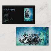 古書売買の人魚のお洒落な名刺 名刺 (正面/裏面)