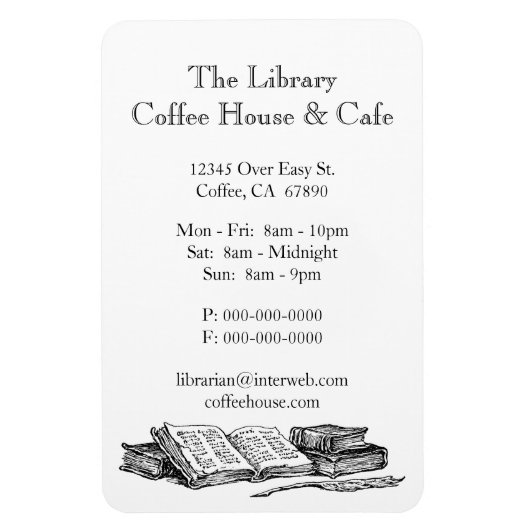 古書店広告カスタム磁石 マグネット (縦)