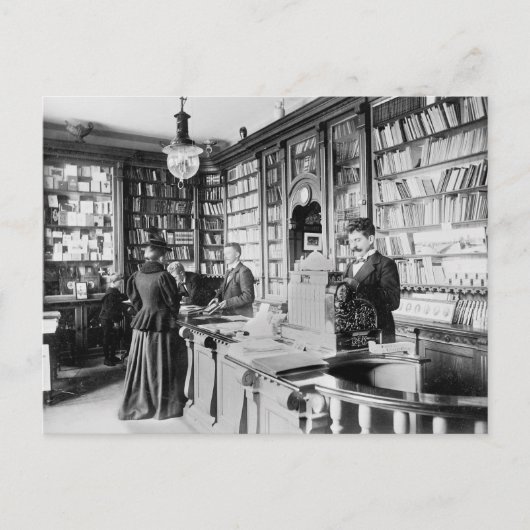 古書店、1895年 ポストカード (正面)