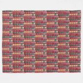 古書館（英文） フリースブランケット (正面(横))