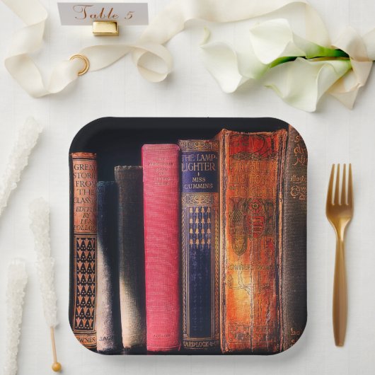 古書 ペーパープレート (ウェディング)