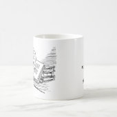 古書drawing||ちょうど1つのより多くの章 コーヒーマグカップ (中央)