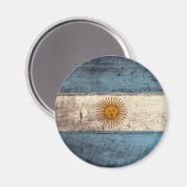 古木アルゼンチン国旗 マグネット (正面/裏面)