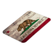 古木カリフォルニア州旗 マグネット (左側)