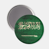 古木サウジアラビア国旗 マグネット (正面/裏面)