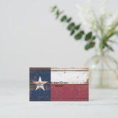 古木テキサス州州旗 名刺 (スタンド正面)