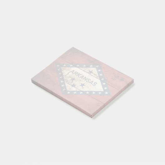 古木目のアーカンソー州旗 ポストイット (アングル)