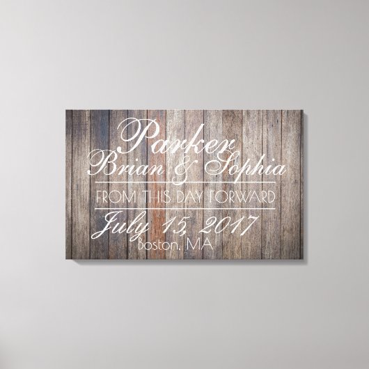 古木結婚キャンバス キャンバスプリント (正面)