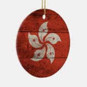 古木香港国旗 セラミックオーナメント (右)