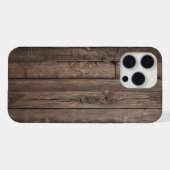 古材テクスチャーの背景 iPhoneケース (裏面横)