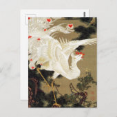 『古松白鳳凰図』伊東若冲著 ポストカード (正面/裏面)