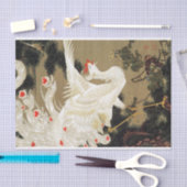 『古松白鳳凰図』伊東若冲著 薄葉紙 (クラフト)