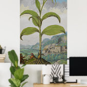 古植物芸術ソロモンズシール ポスター (ホームオフィス)