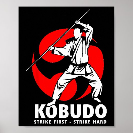 古武道 武術 武具 トレーニング 道場 ポスター (正面)