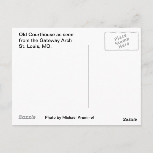 古法廷 ポストカード (裏面)