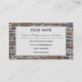 古無地のい煉瓦の名刺 名刺 (裏面)