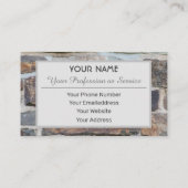 古無地のい煉瓦の名刺 名刺 (裏面)