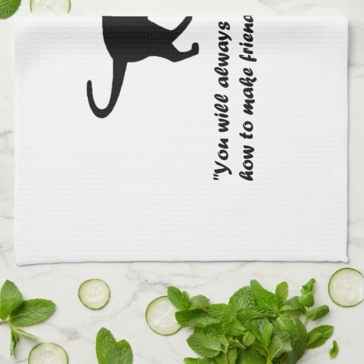 古猫の諺 キッチンタオル (折り畳み)