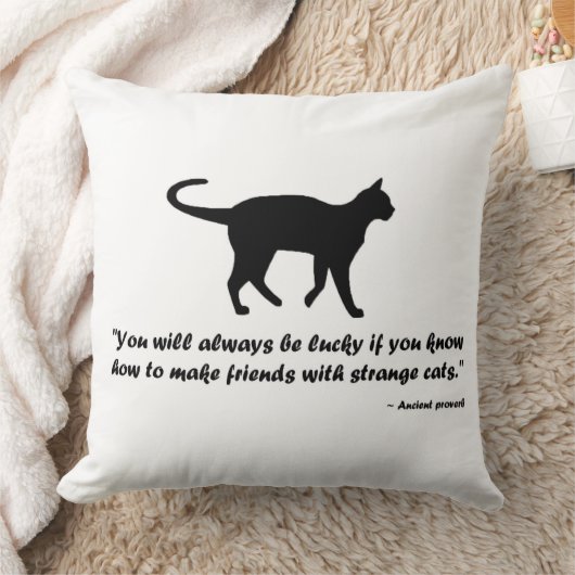 古猫の諺 クッション (ブランケット)