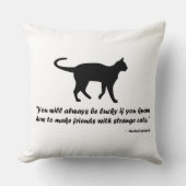 古猫の諺 クッション (正面)