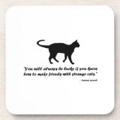 古猫の諺 コースター (正面)