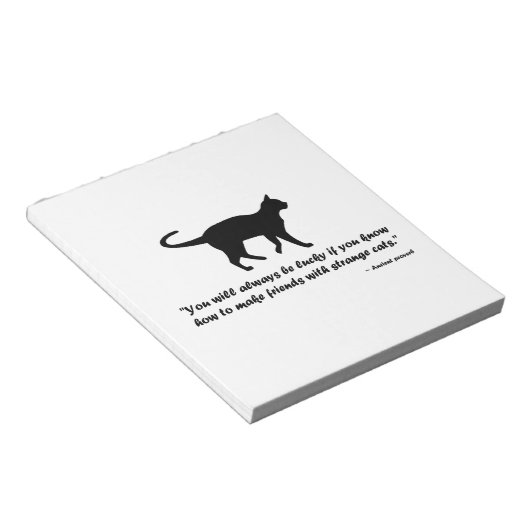 古猫の諺 ノートパッド (アングル)