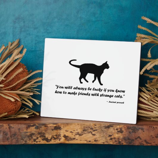 古猫の諺 フォトプラーク (側面)