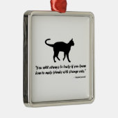 古猫の諺 メタルオーナメント (右)